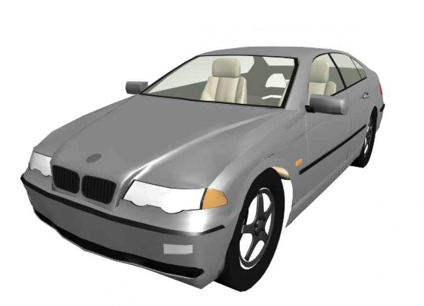 BMW front elevation 3 D modal autocad file
