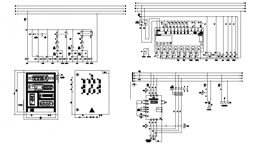 Boiler exhaust fan electrical installation details dwg file
