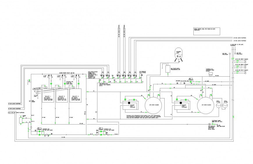 Boiler Room Schematic plan layout file