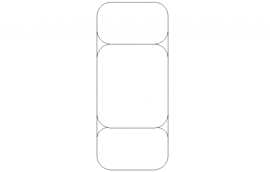 Bolt 2 d Autocad dwg file