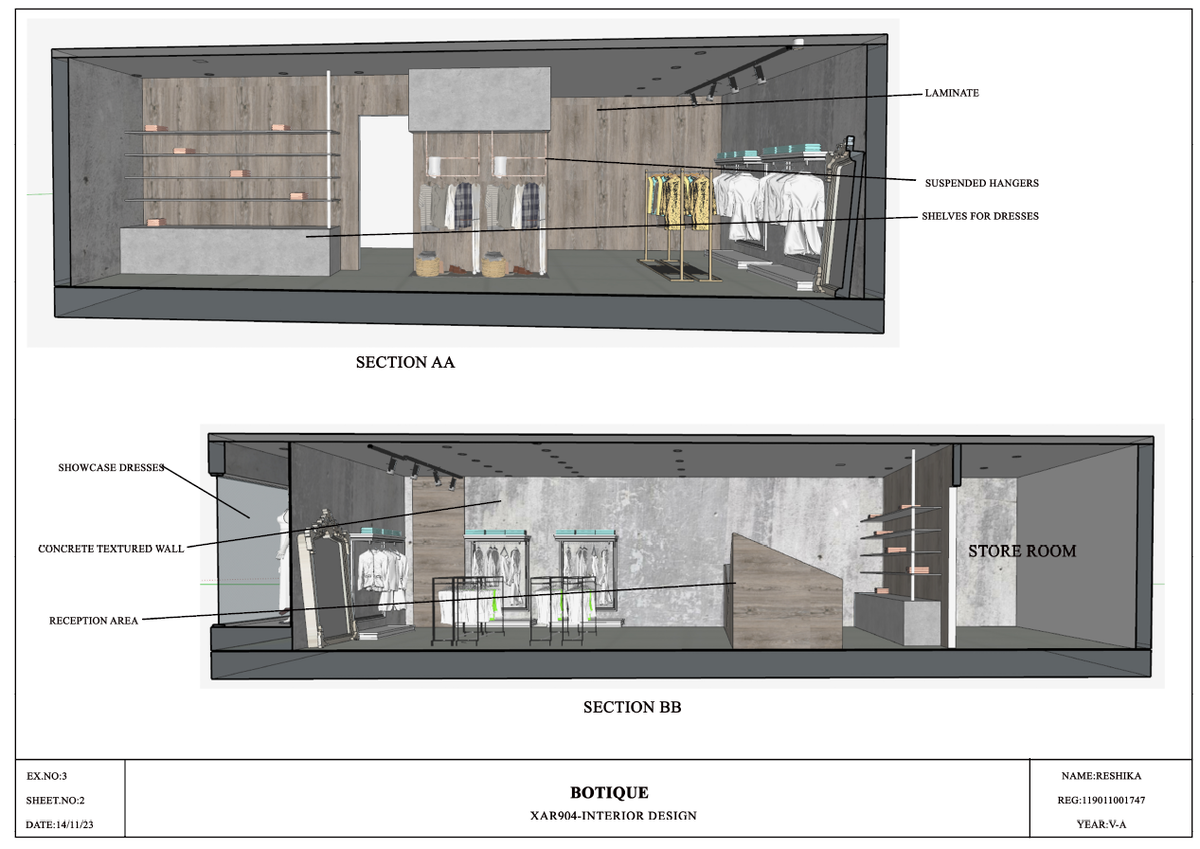 Botique Model botique interior