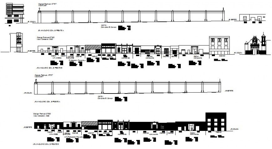 Boundary compound wall drawings details elevation autocad file