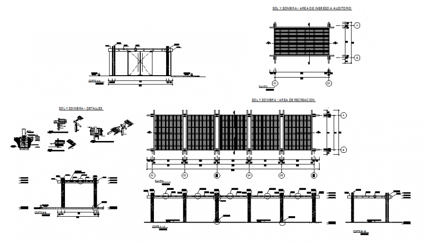 boundary wall design detail in dwg file.