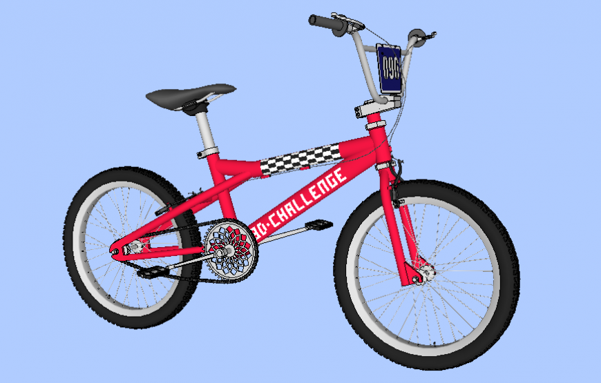 Boys Bike 3 d modal autocad file