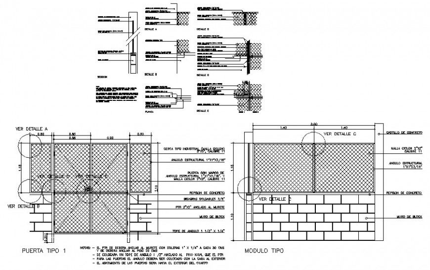 Brick masonry wall and railing details elevation drawings 2d view AutoCAD file