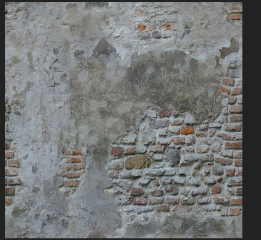 Bricks plastering work texture detail layout Photo file