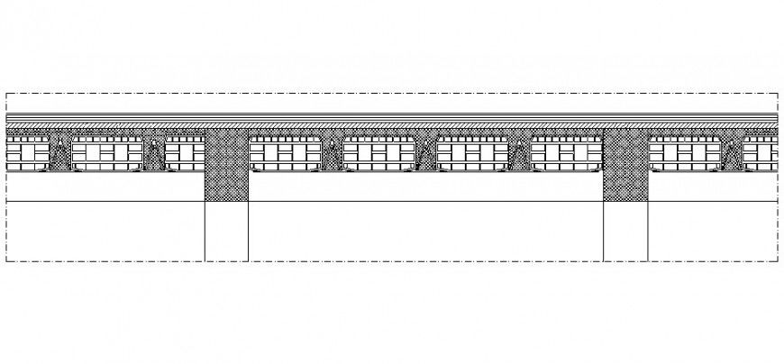 Bridge construction blocks details drawing in autocad