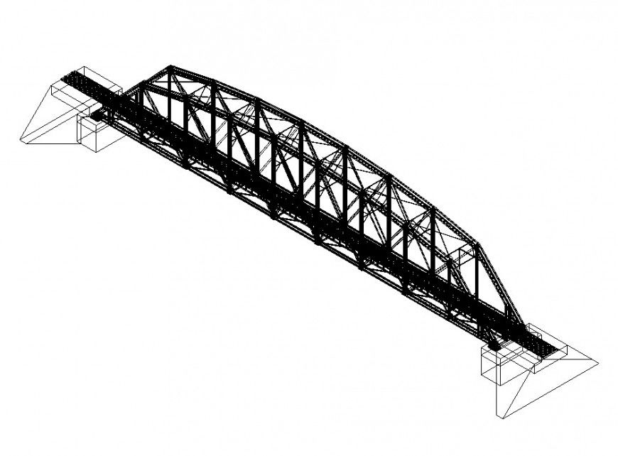 Bridge detail in AutoCAD file .