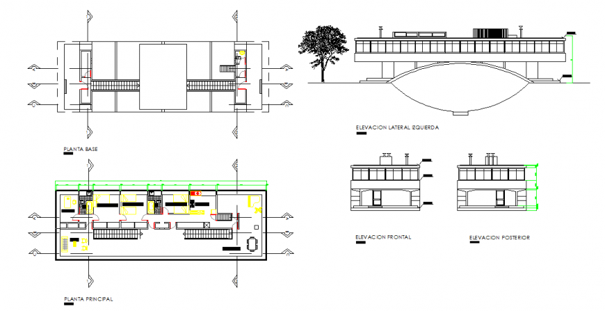 Bridge House detail in autocad file