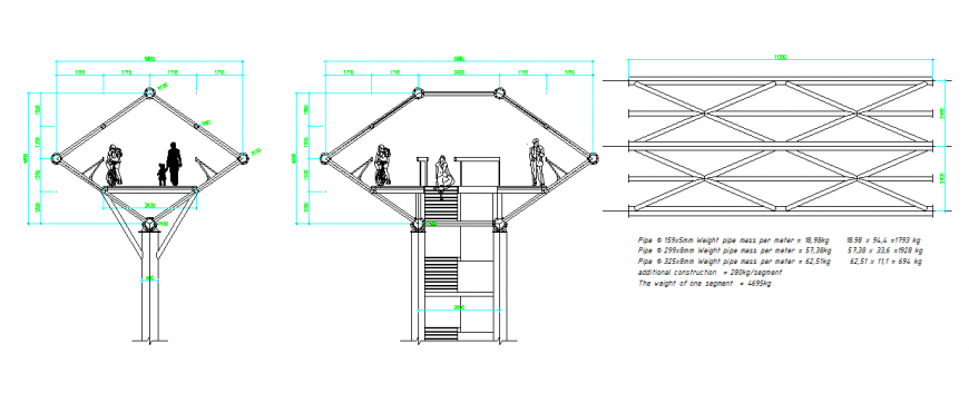 Bridge Section Detail in DWG file