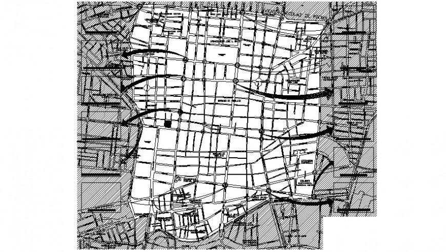 Bridge site plan and constructive structure drawing details dwg file