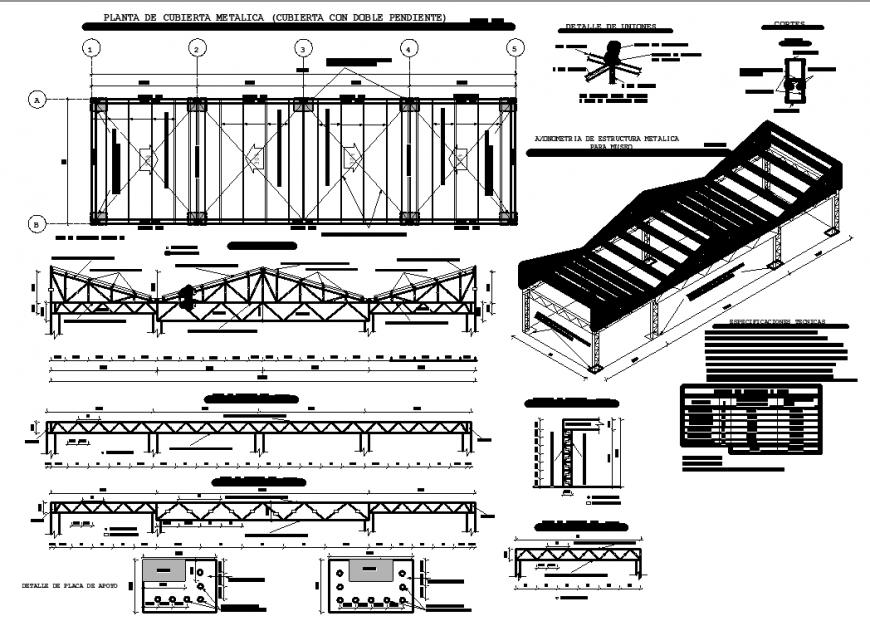 Bridge structural plan detailing & dwg file.