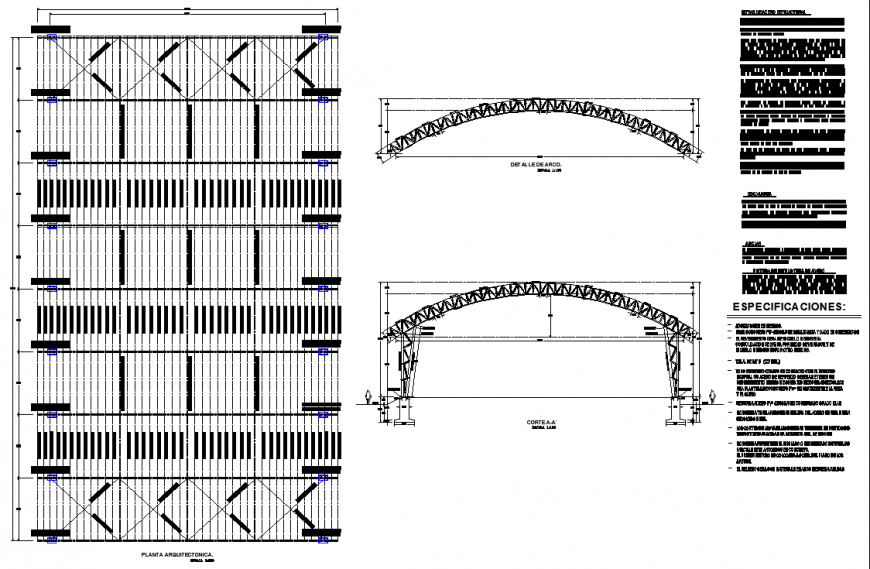 Bridge structural plan with detailing & dwg file.