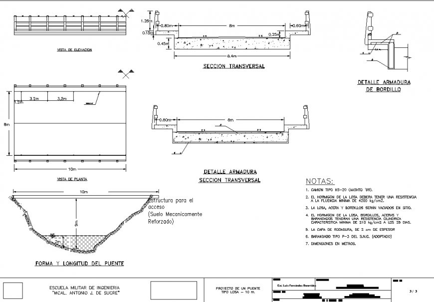 Bridge working detail drawing in dwg file.