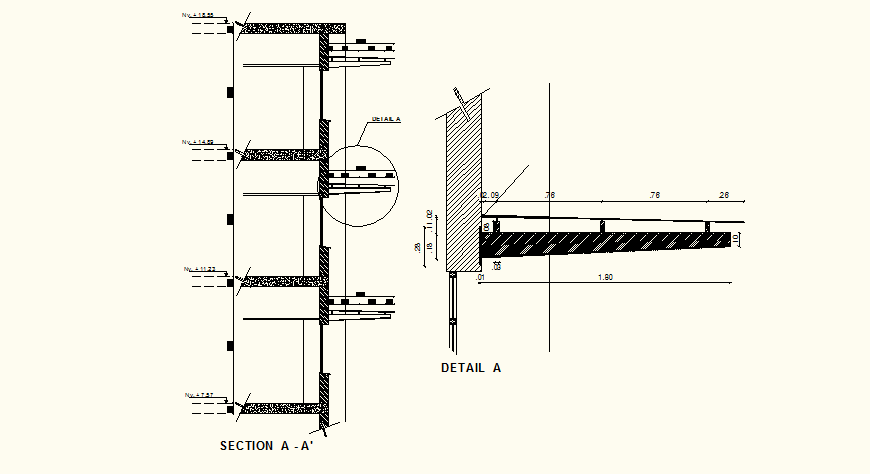 Brise Soleil Detail elevation layout file