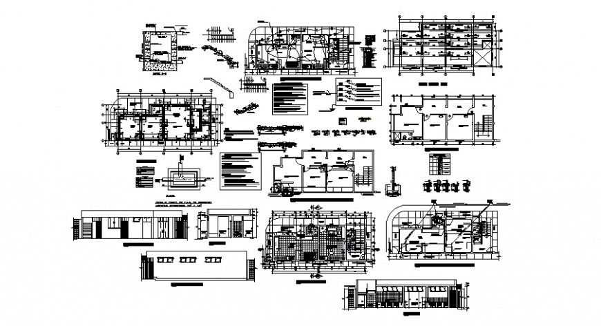 Building construction project detail autocad file