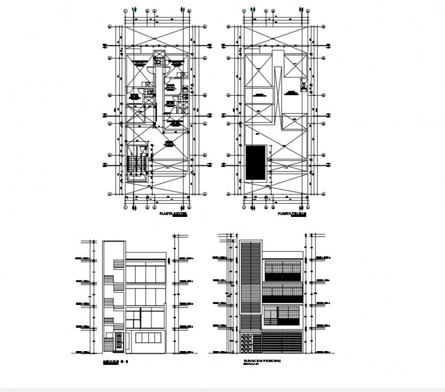 Building departments detail dwg file