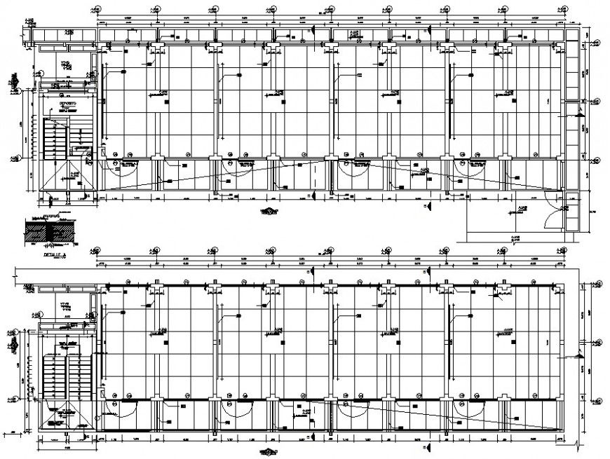 building floor level detail cad file
