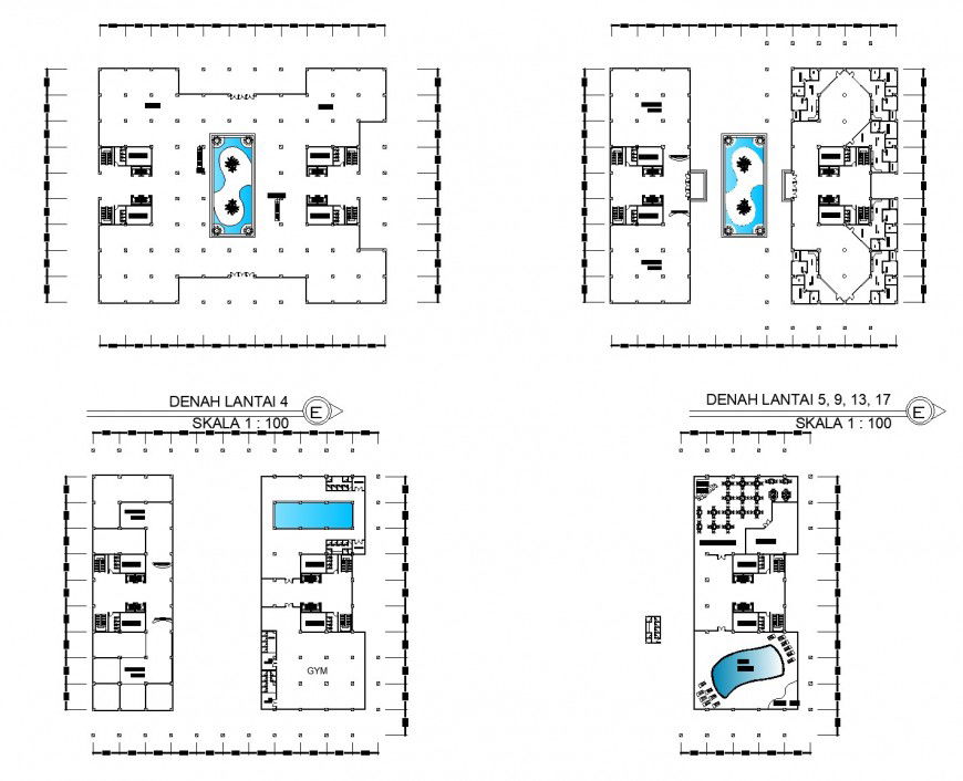 Building mixused commercial building plan