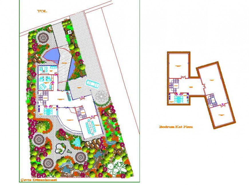Business centre layout plan top view