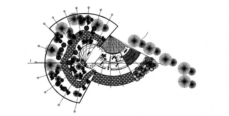 Butterfly farm garden landscaping structure drawing details dwg file