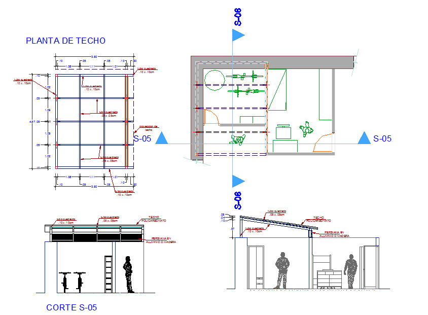 DWG ceiling design drawing for professional interior