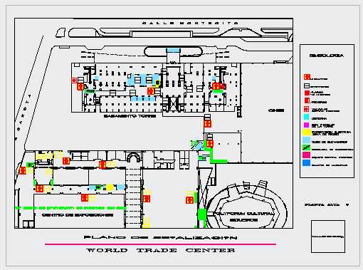 Signaling plan of world trade center design drawing