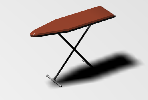 Board Home Ironing Table 3D AutoCAD Drawing Layout Downloads