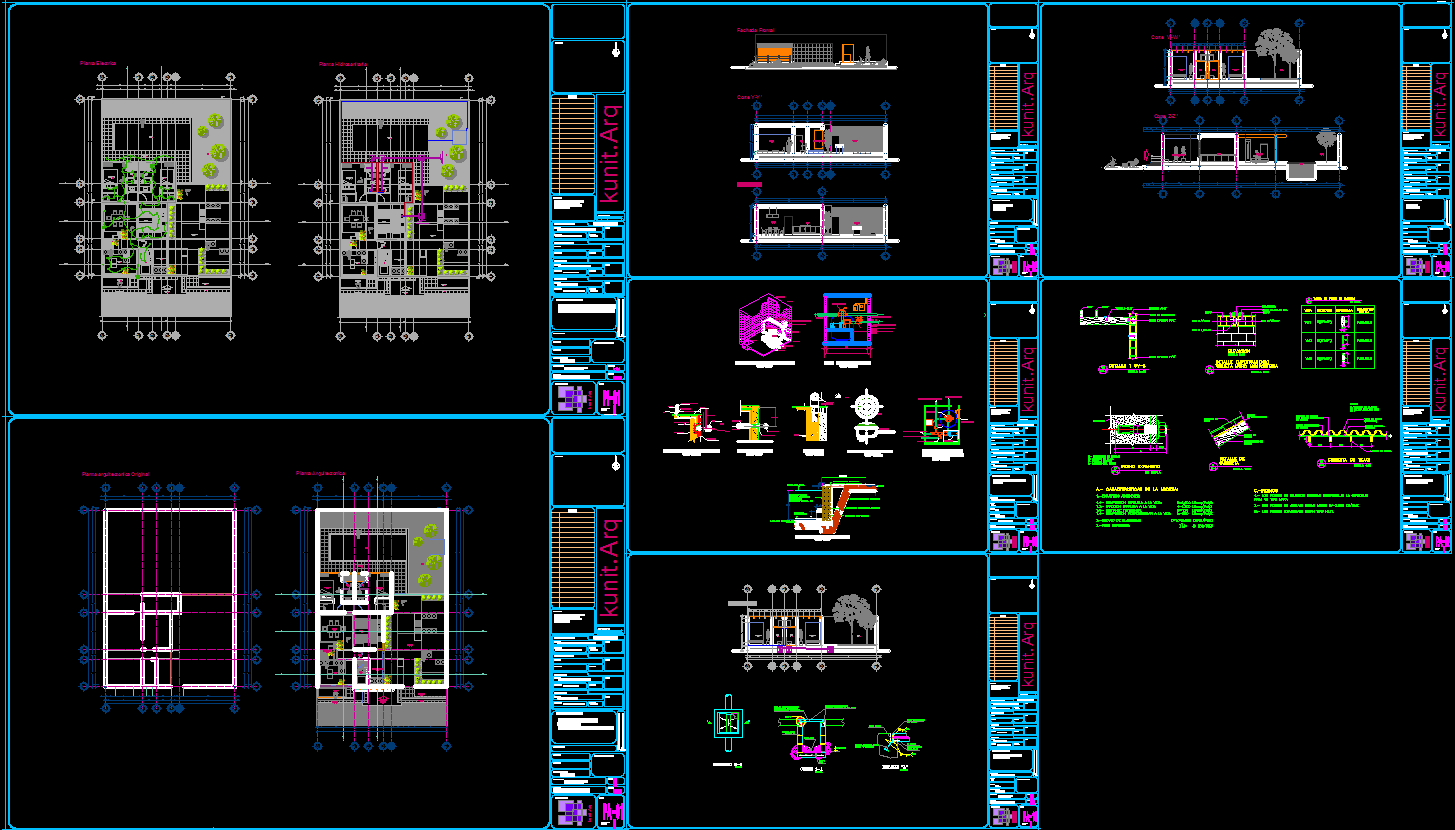 Beautiful Bungalow AutoCAD File with Detailed 2D Architectural Drawing