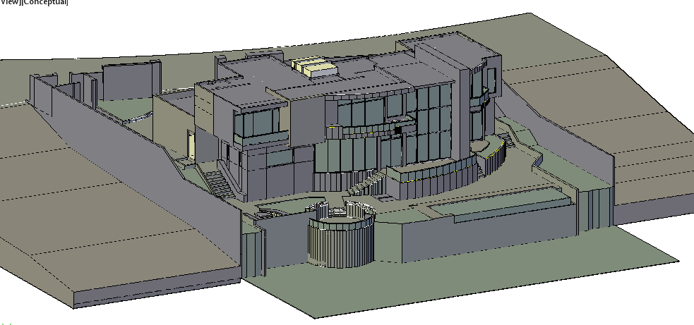 Beach front house auto cad 3D drawing design