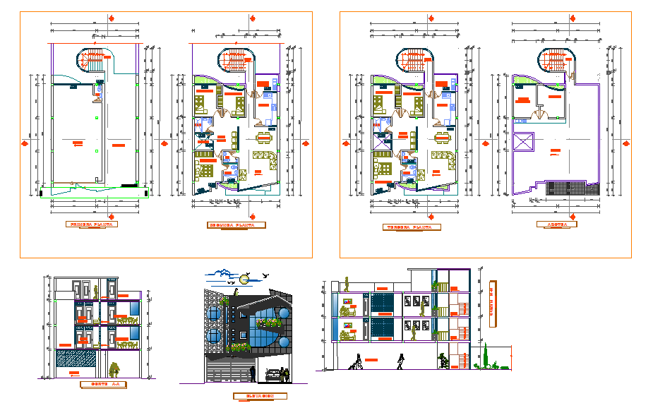 Apartment Residetial House Plan