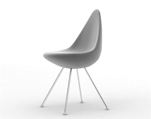 3D Modern Chair AutoCAD DWG Drawing for Interior Design Projects