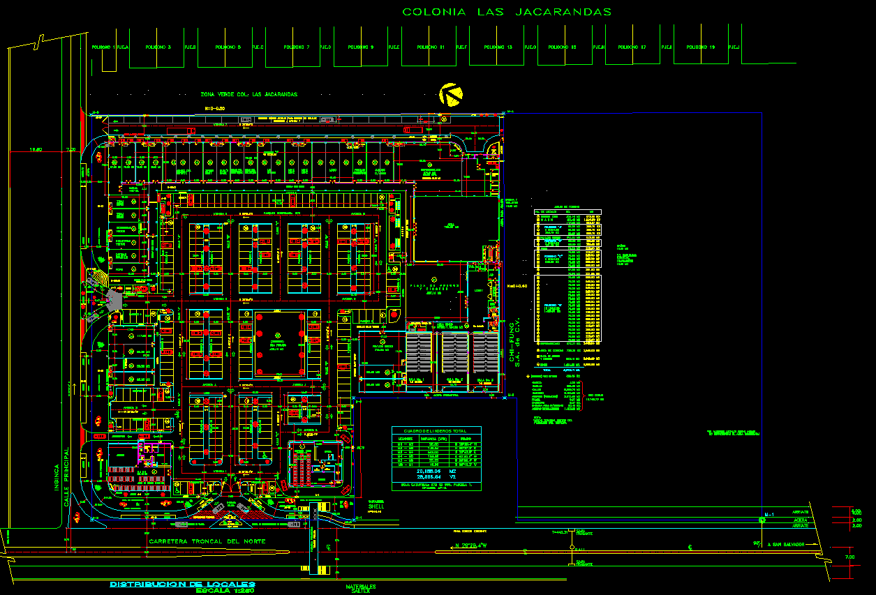 Shopping Complex AutoCAD DWG File with Detailed 2D Floor Layout