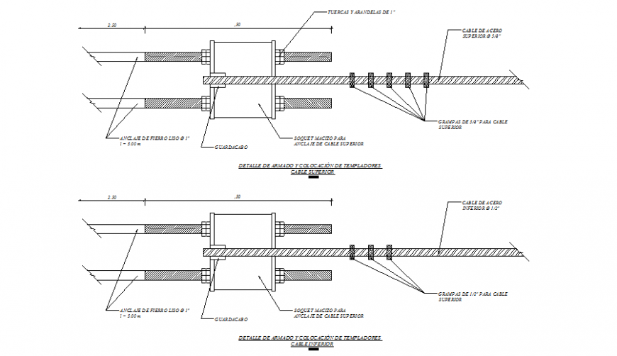 Cable bridge ,cable installation detail in dwg file.