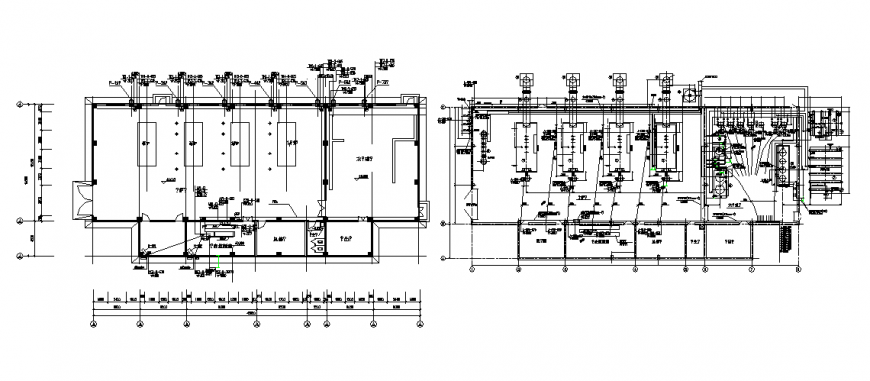 Cable tray electric installation details of house floors dwg file