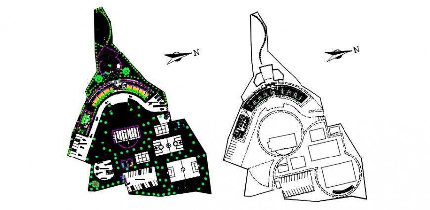 CAD design detailing of an area 2d view layout plan autocad file