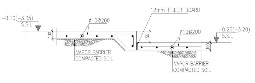 CAD RCC reinforcement details 2d view structural blocks dwg file