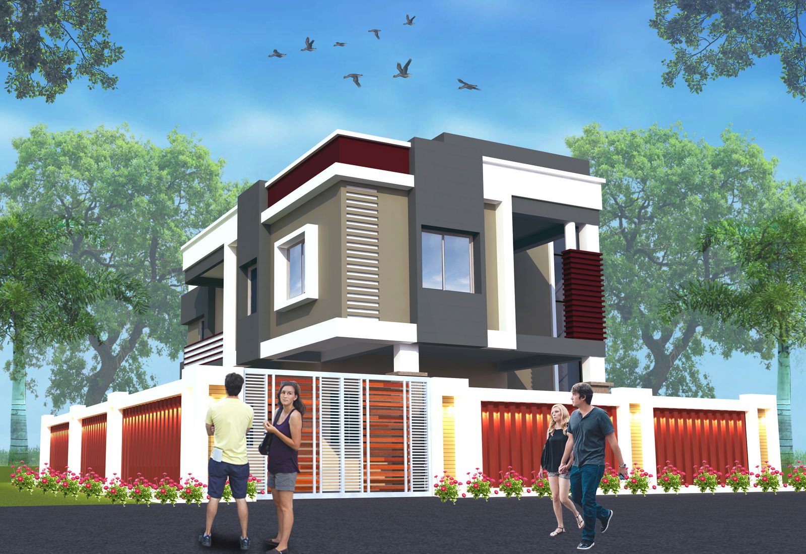 cad drawing Residential Building