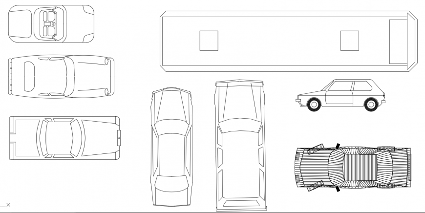 CAD  drawings details of luxury cars and top class cars