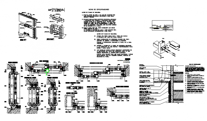Cad construction details of office building dwg file