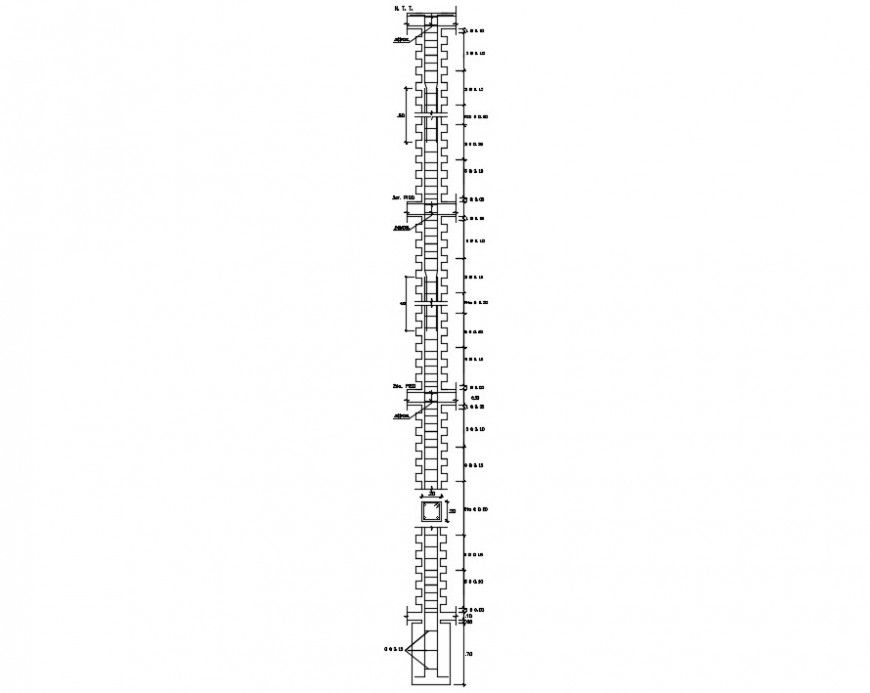 CAD drawing details of RCC structural blocks dwg autocad file