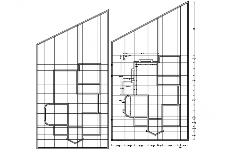 CAD drawing details of terrace plan 2d view dwg file
