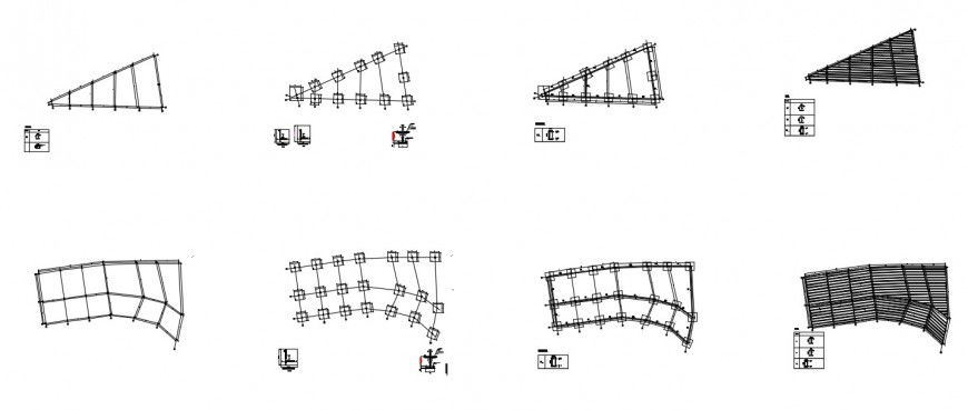 CAD drawing details of the foundation plan structure dwg file