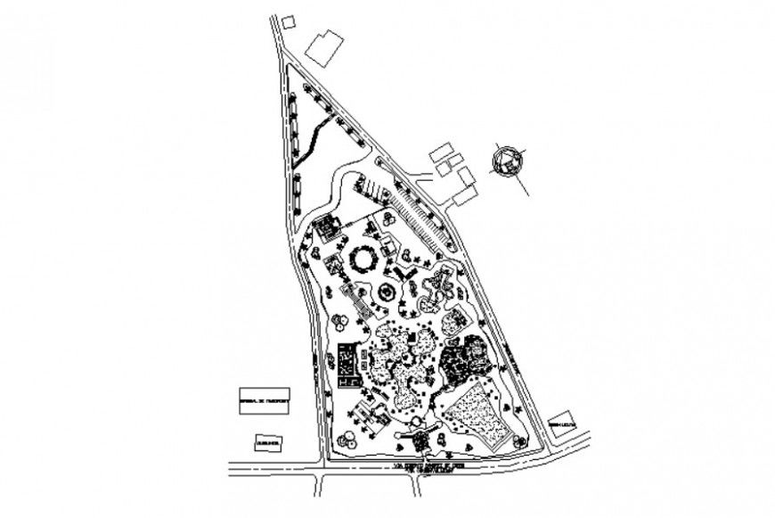CAD Drawing of an area detailing 2d view plan dwg file
