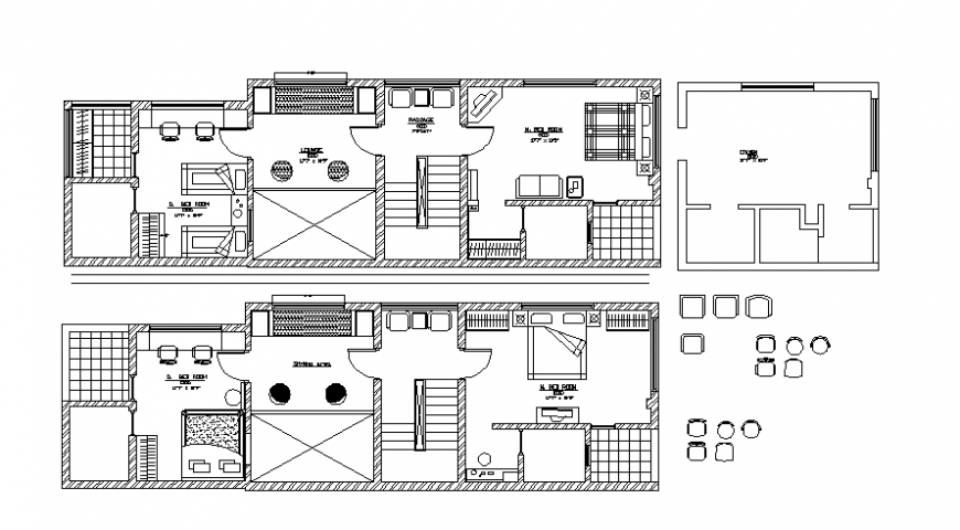CAD Drawings 2d view of house layout floor plan autocad file