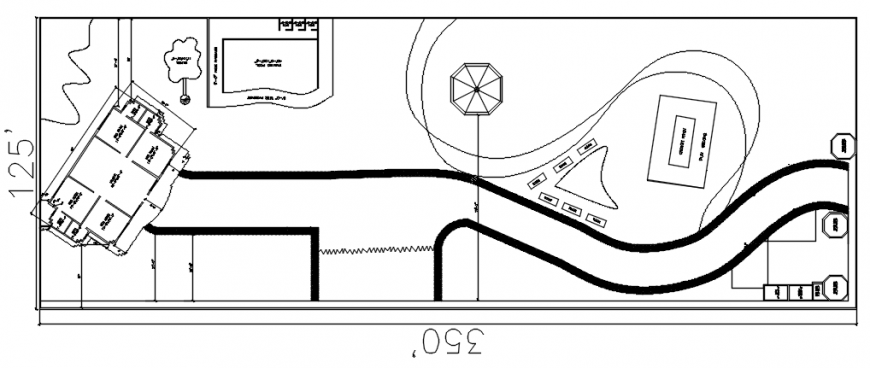 CAD drawings details building area  2d view dwg autocad software file