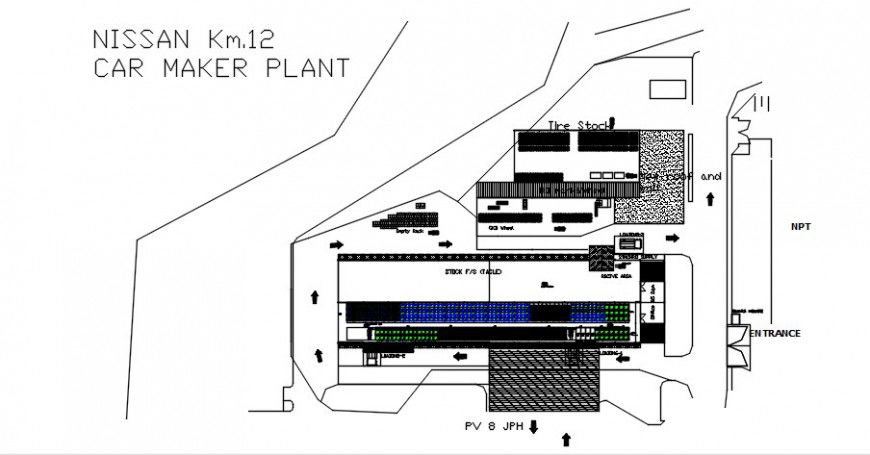 CAD drawings details of warehouse planning dwg autocad file