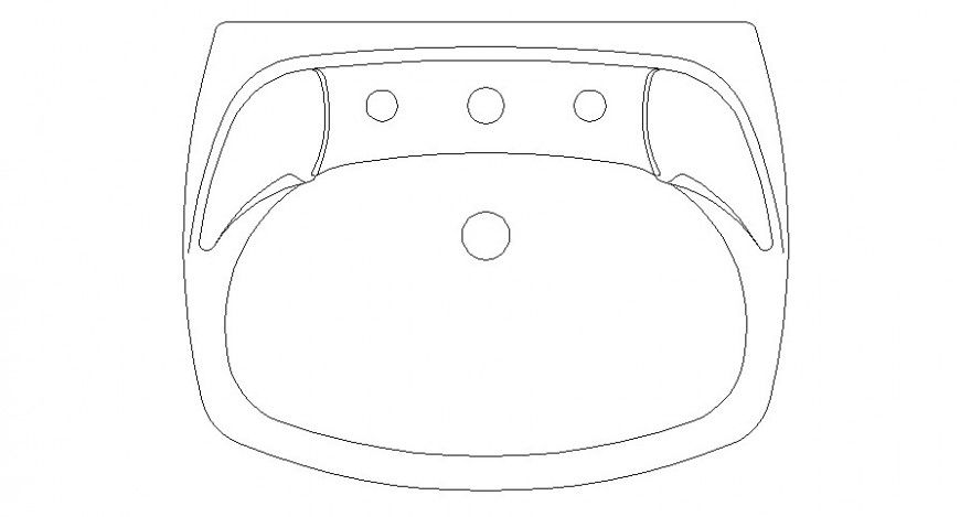 Cad drawings details of top wash basin washroom luxury