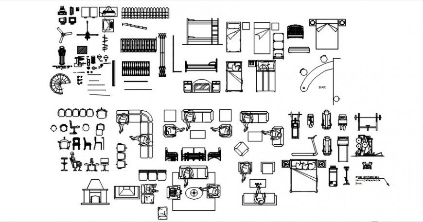 Cad drawings details of   office chairs