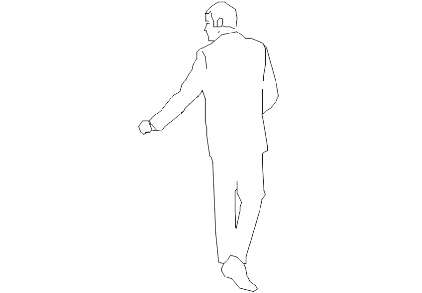 CAd drawings details of   straight  people